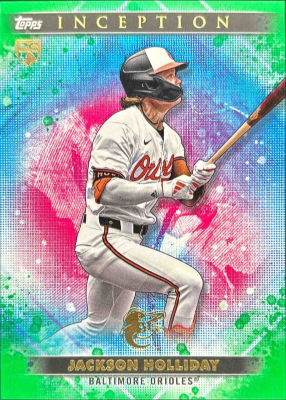 Jackson Holliday 2024 Topps Inception #7 Green Rookie RAW
