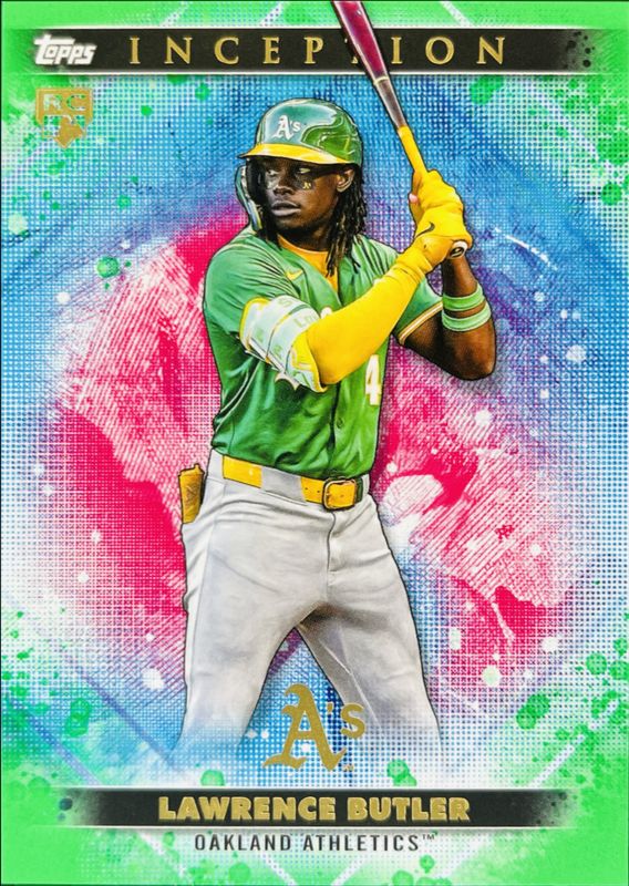 Lawrence Butler 2024 Topps Inception #10 Green Rookie RAW