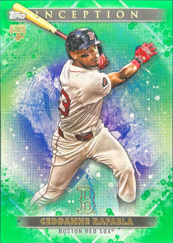 Ceddanne Rafaela 2024 Topps Inception #96 Green Rookie RAW