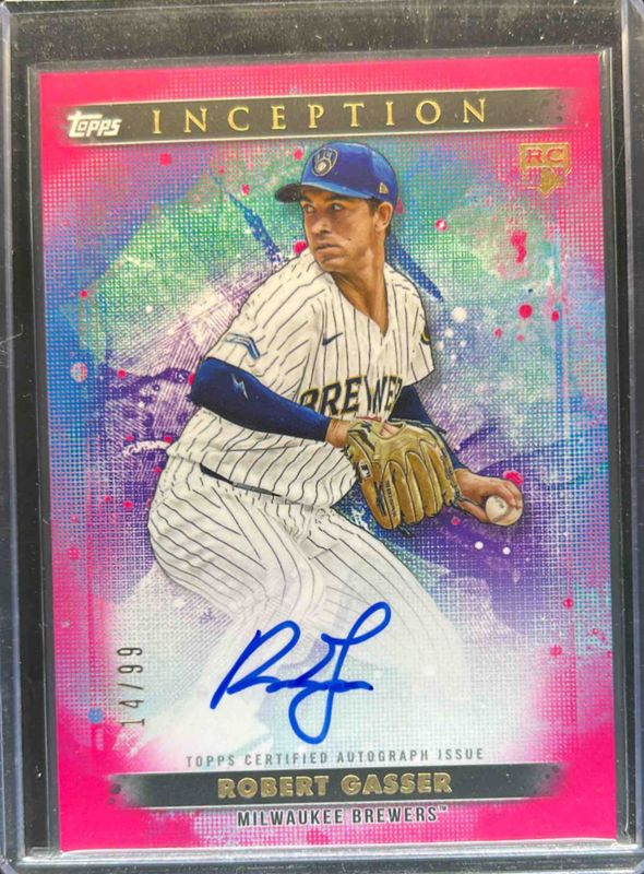 Robert Gasser 2024 Topps Inception #BRES-RGA Base Rookies & Emerging Star Autographs - Magenta /99 RAW