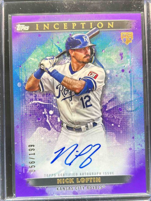 Nick Loftin 2024 Topps Inception #BRES-NL Base Rookies & Emerging Star Autographs - Purple /199 RAW