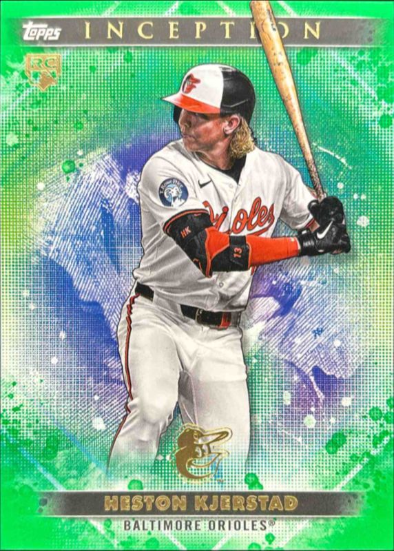Heston Kjerstad 2024 Topps Inception #72 Green Rookie RAW