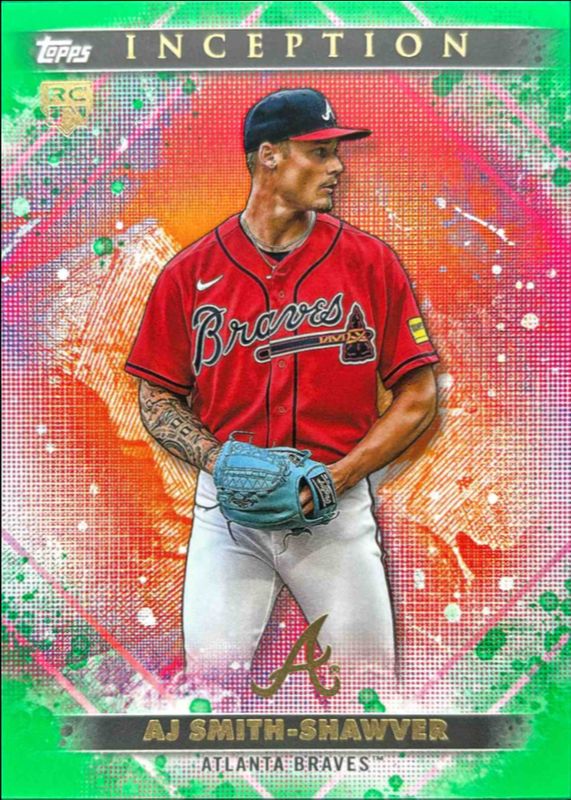 AJ Smith-Shawver 2024 Topps Inception #36 Green Rookie RAW