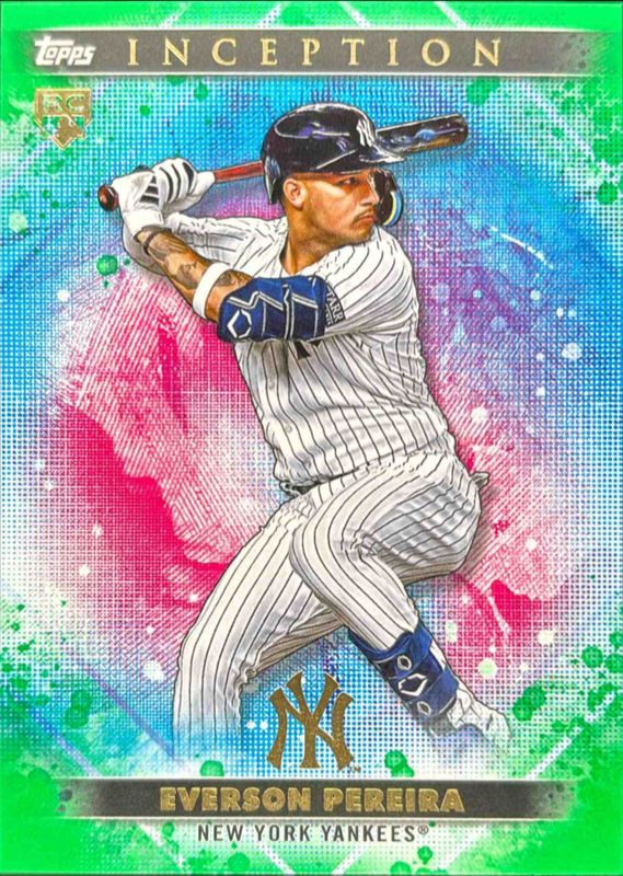 Everson Pereira 2024 Topps Inception #12 Green Rookie RAW