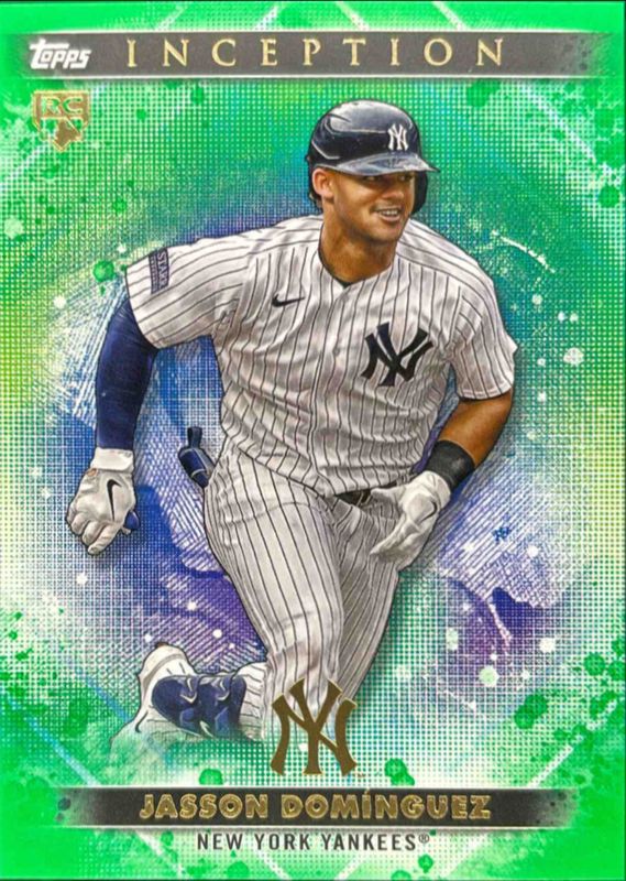 Jasson Dominguez 2024 Topps Inception #38 Green Rookie RAW