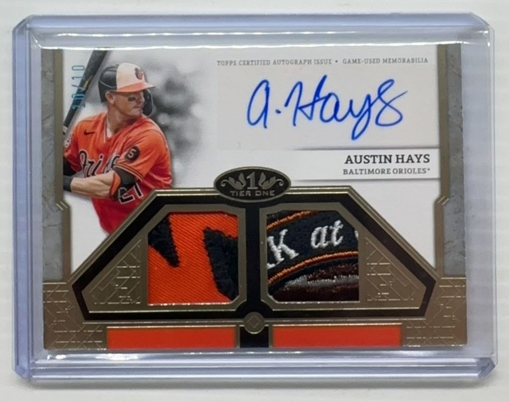 2024 Topps Tier One #T1AR-AH Autographed Tier One Relics Dual - Patch /10