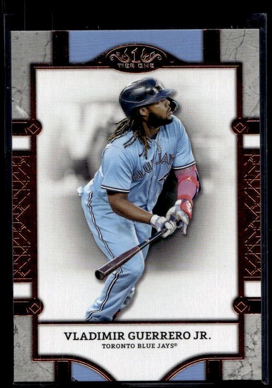 Aaron Judge / Bobby Witt Jr. / Vladimir Guerrero Jr. 2024 Topps Tier One #69 Bronze Foil RAW