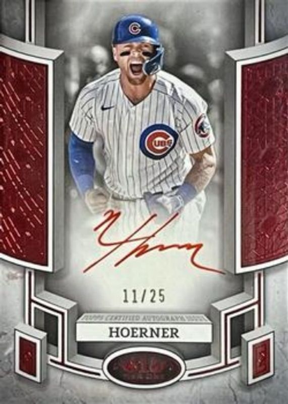 Nico Hoerner 2024 Topps Tier One #BOA-NH Break Out Autographs - Red Foil /25 RAW