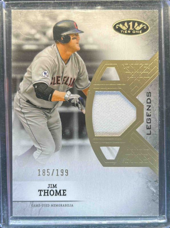 Jim Thome 2024 Topps Tier One #T1LR-JT Tier One Legend Relics /199 RAW