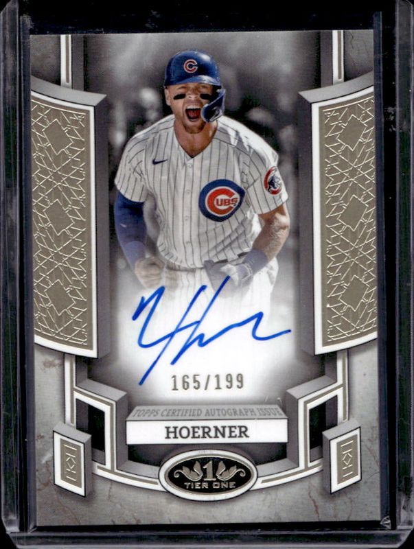 Nico Hoerner 2024 Topps Tier One #BOA-NH Break Out Autographs /299 RAW