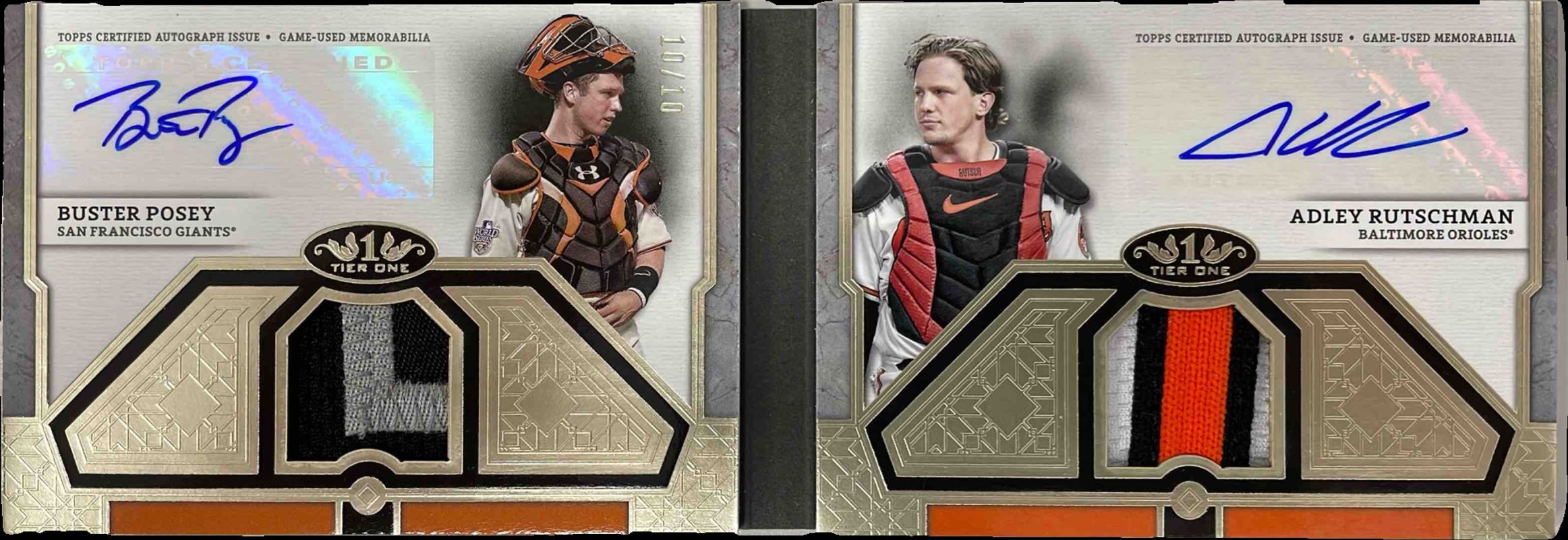 2024 Topps Tier One #DAR-PR Dual Autographs Tier One Relic Book /10