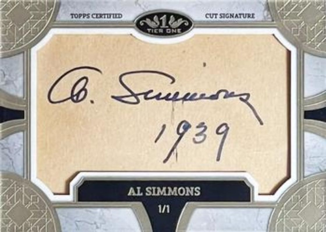 2024 Topps Tier One #T1CS-AS Cut Signatures /1
