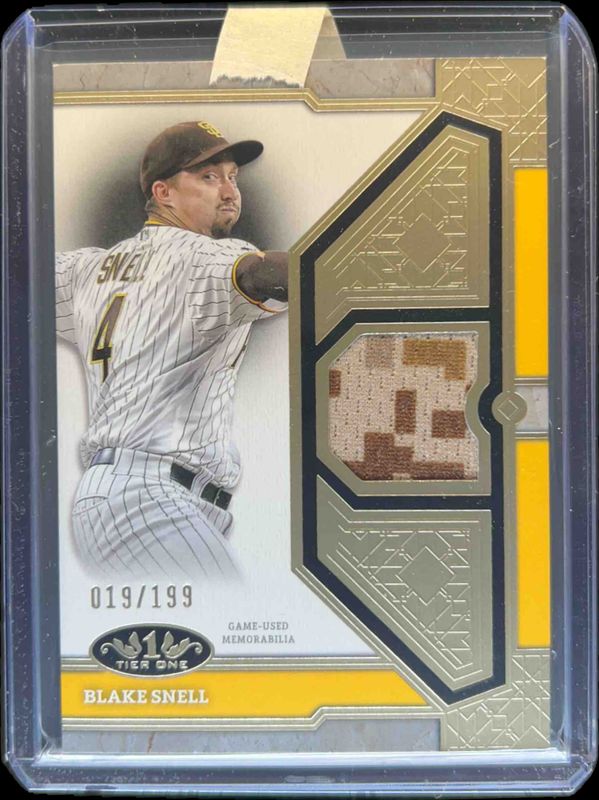 Blake Snell 2024 Topps Tier One #T1R-BS Tier One Relics /199 RAW