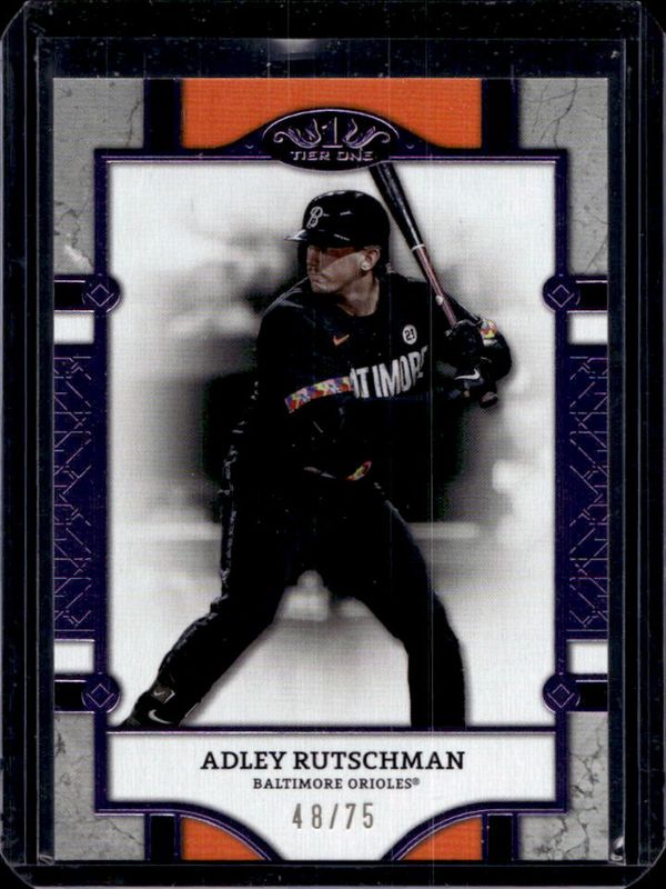Adley Rutschman 2024 Topps Tier One #31 Purple Foil /50 RAW