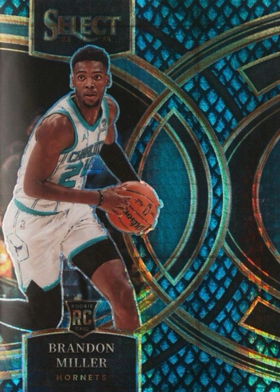 Brandon Miller 2023 Select #130 Premier Level Dragon Scale /8 Rookie RAW