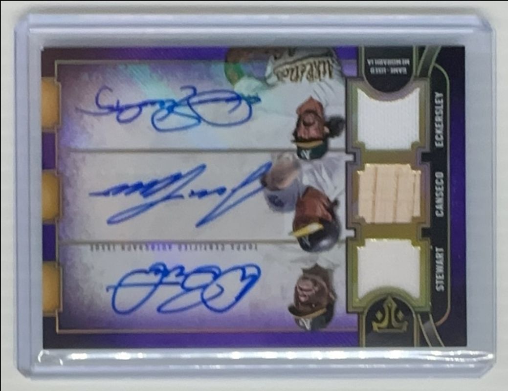 2024 Topps Triple Threads #ARC-SCE Autographs Relic Combo - Amethyst /27