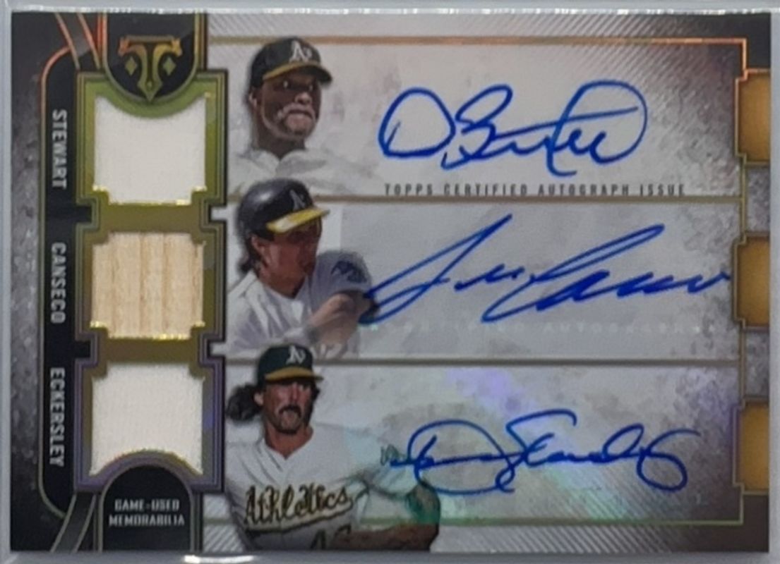 2024 Topps Triple Threads #ARC-SCE Autographs Relic Combo - Gold /9