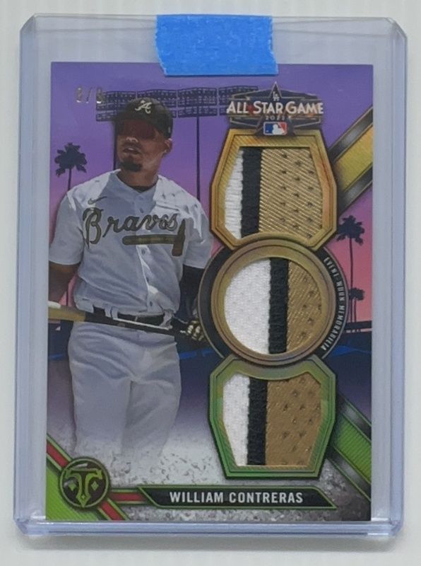 William Contreras 2024 Topps Triple Threads #ASP-CON All-Star Patches /9 RAW