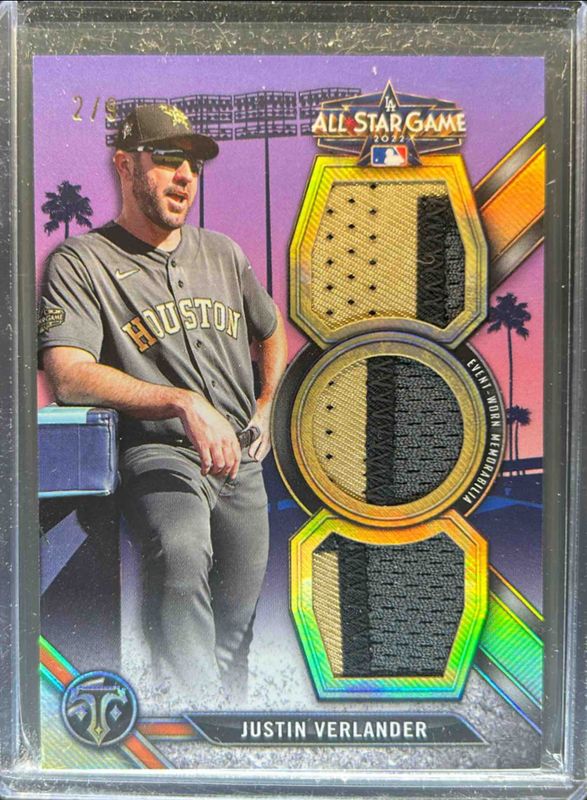 Justin Verlander 2024 Topps Triple Threads #ASP-JV All-Star Patches /9 RAW