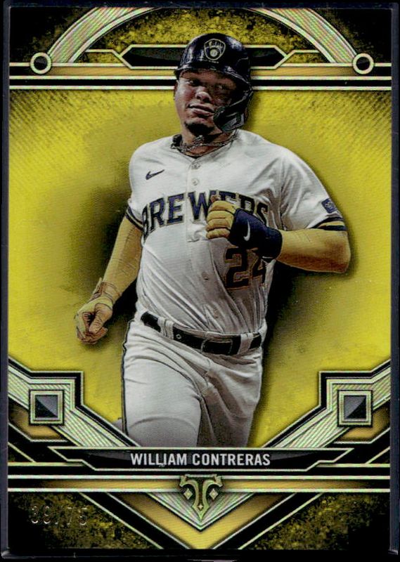 William Contreras 2024 Topps Triple Threads #74 Citrine /75 RAW