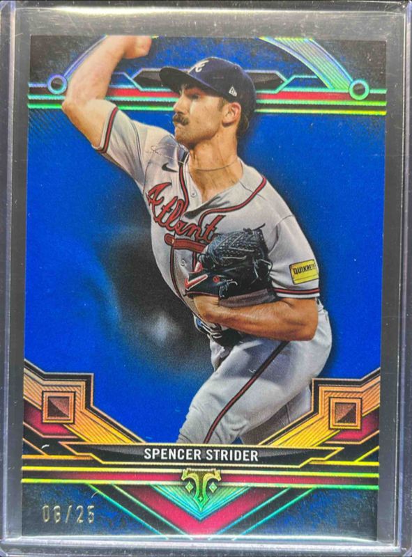 Spencer Strider 2024 Topps Triple Threads #88 Sapphire /25 RAW