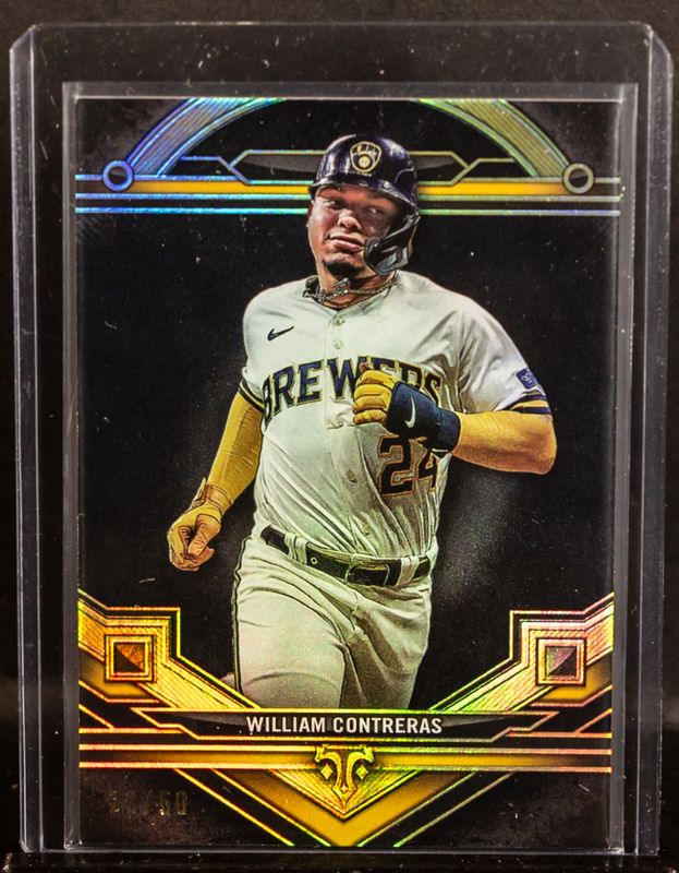 William Contreras 2024 Topps Triple Threads #74 Onyx /50 RAW
