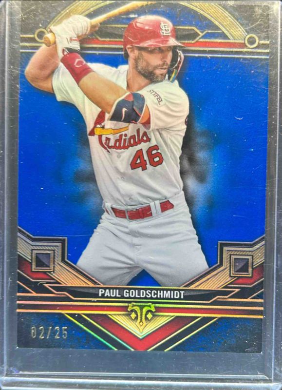 Paul Goldschmidt 2024 Topps Triple Threads #186 Sapphire /25 RAW
