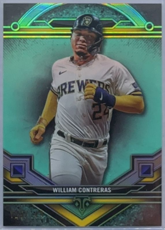 William Contreras 2024 Topps Triple Threads #74 Aquamarine /149 RAW