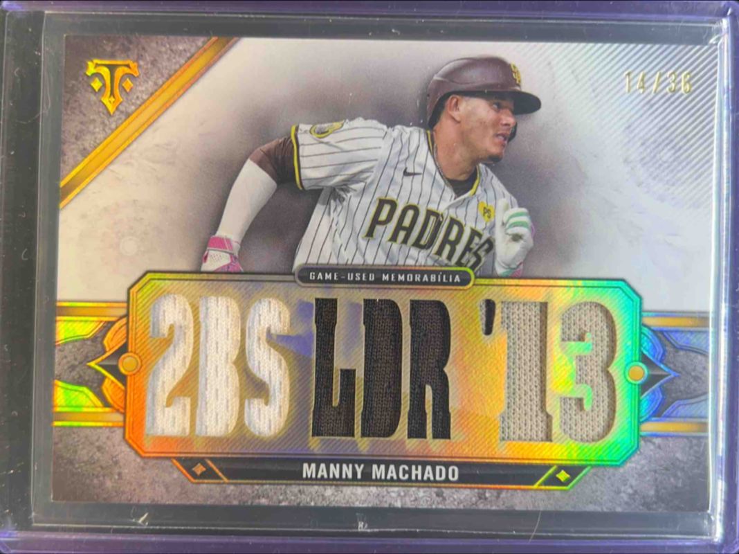 Manny Machado 2024 Topps Triple Threads #TTR-MM4 Relics /36 RAW