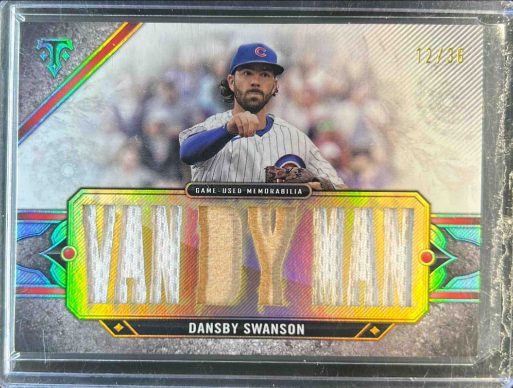 Dansby Swanson 2024 Topps Triple Threads #TTR-SWA4 Relics /36 RAW