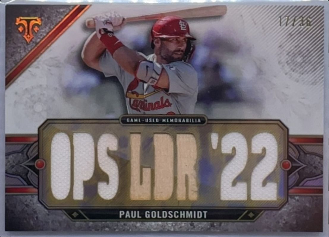 Paul Goldschmidt 2024 Topps Triple Threads #TTR-PG1 Relics /36 RAW