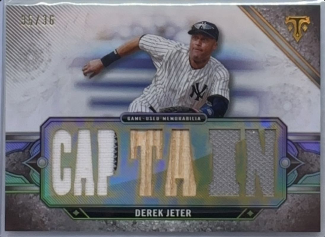 Derek Jeter 2024 Topps Triple Threads #RL-DJ Relics Legends /36