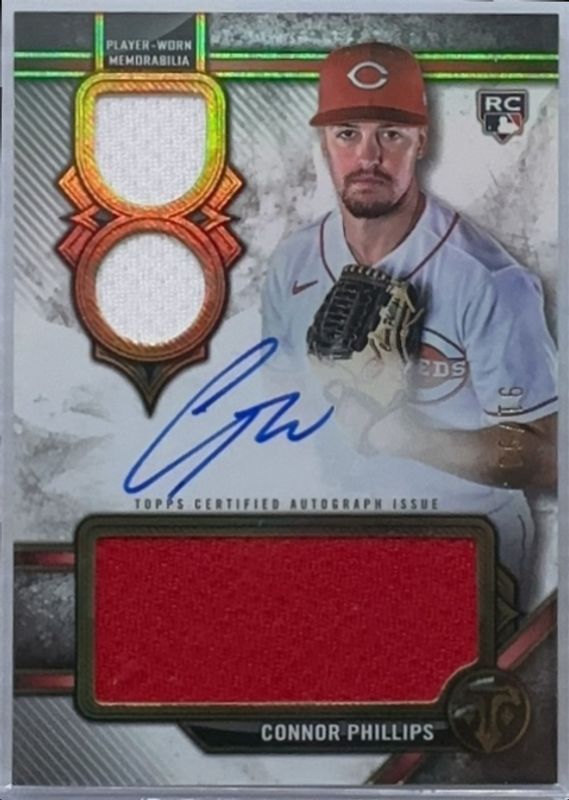 Connor Phillips 2024 Topps Triple Threads #RAR-CP Rookie Autographed Relics /99 RAW