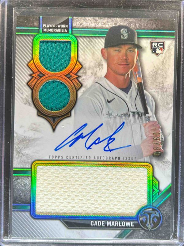 2024 Topps Triple Threads #RAR-CMA Rookie Autographed Relics /99