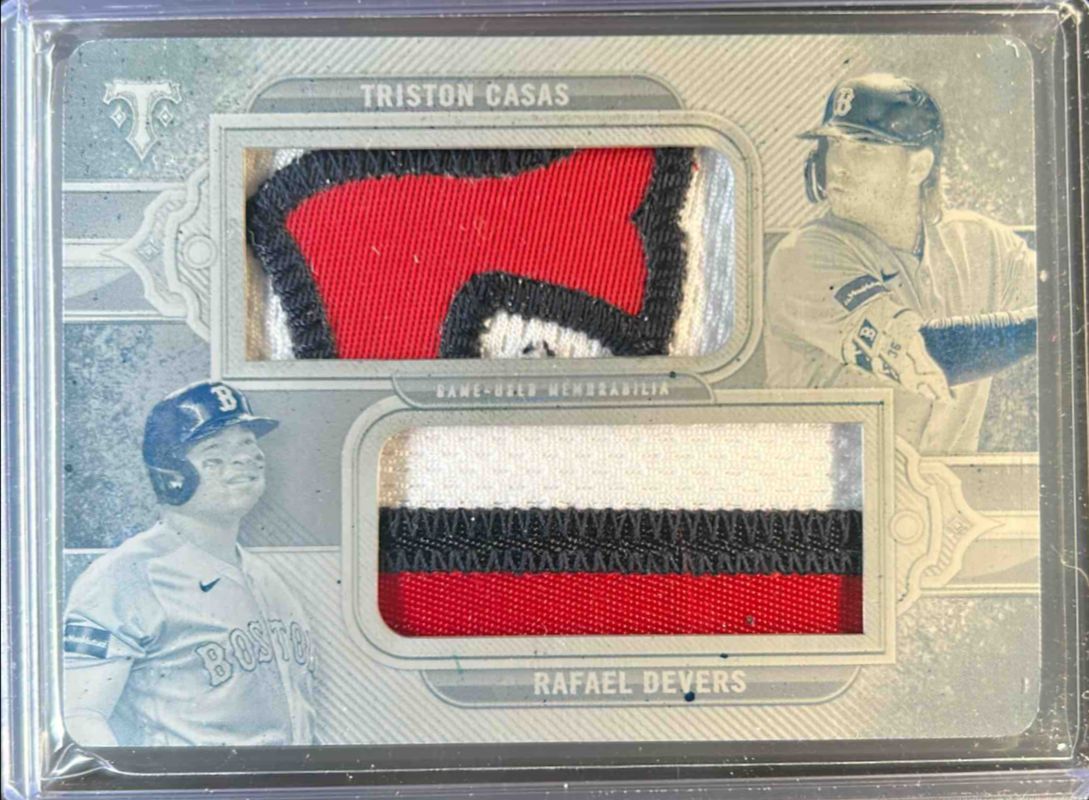 2024 Topps Triple Threads #DRJ-DC Dual Jumbo Relics - Printing Plates Black /1