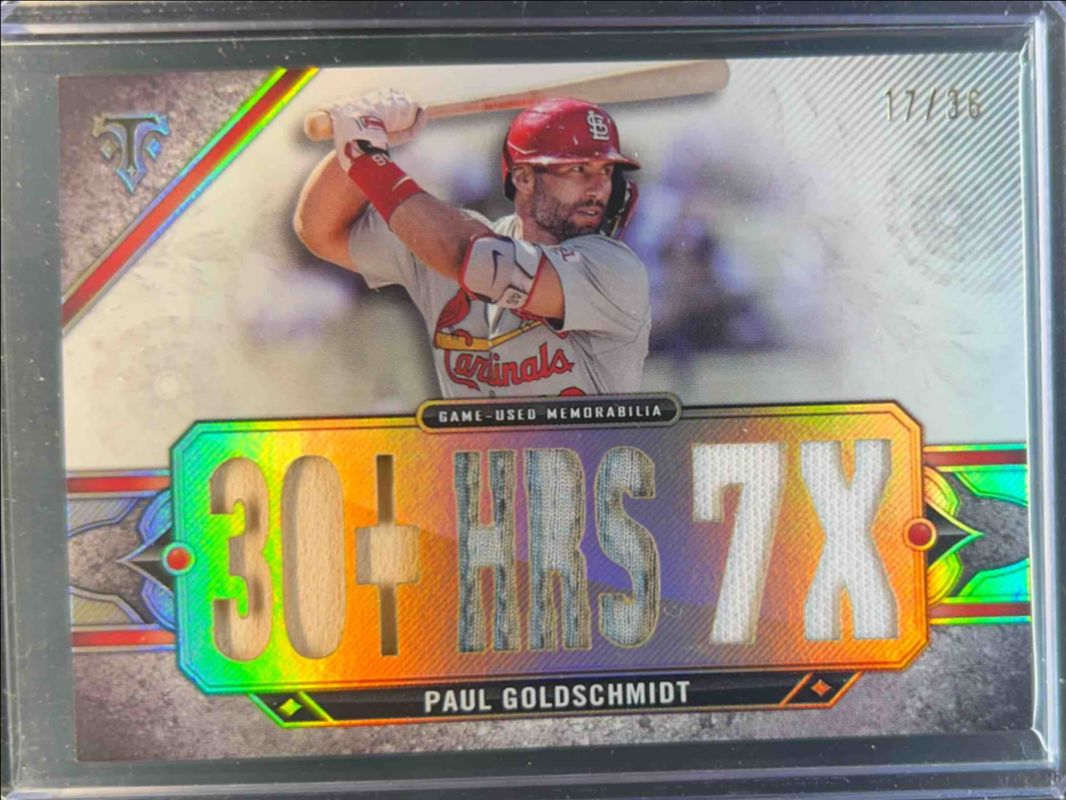 Paul Goldschmidt 2024 Topps Triple Threads #TTR-PG2 Relics /36 RAW