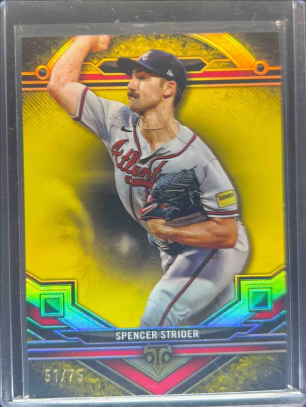 Spencer Strider 2024 Topps Triple Threads #88 Citrine /75 RAW
