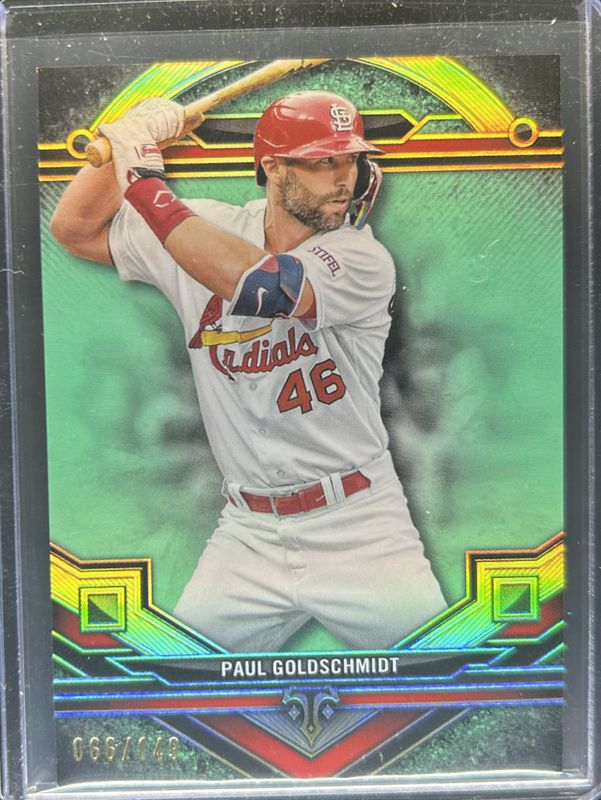 Paul Goldschmidt 2024 Topps Triple Threads #186 Aquamarine /149 RAW