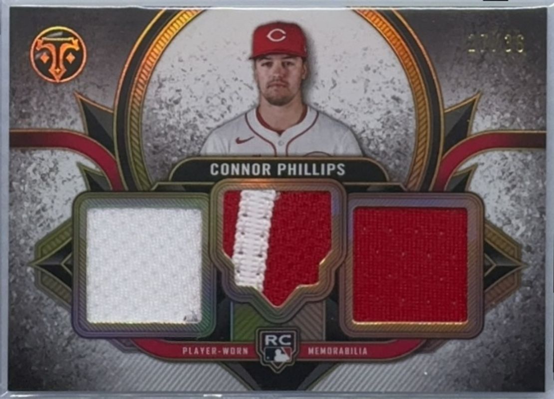 Connor Phillips 2024 Topps Triple Threads #RTR-CP Rookie Team Relics /36 RAW