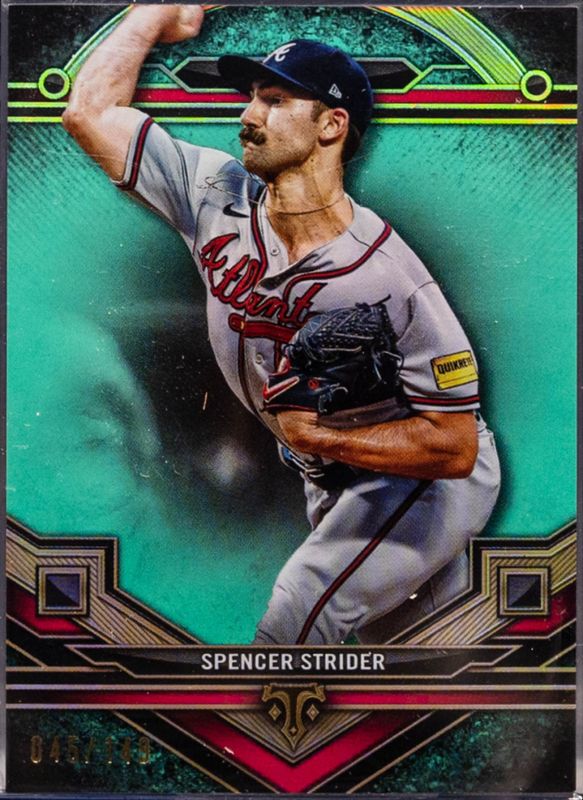 Spencer Strider 2024 Topps Triple Threads #88 Aquamarine /149 RAW