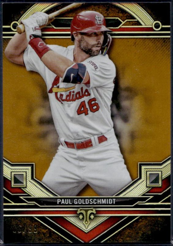 Paul Goldschmidt 2024 Topps Triple Threads #186 Gold /99 RAW