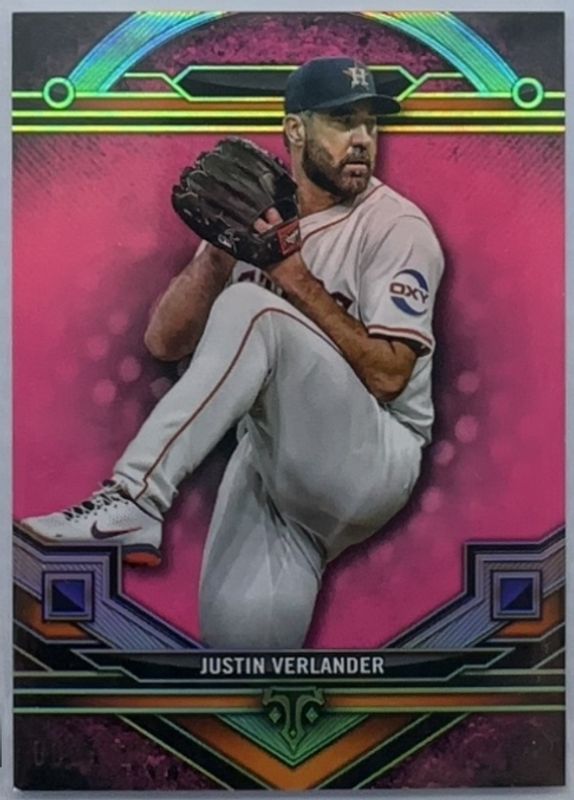 Justin Verlander 2024 Topps Triple Threads #33 Tourmaline /125 RAW