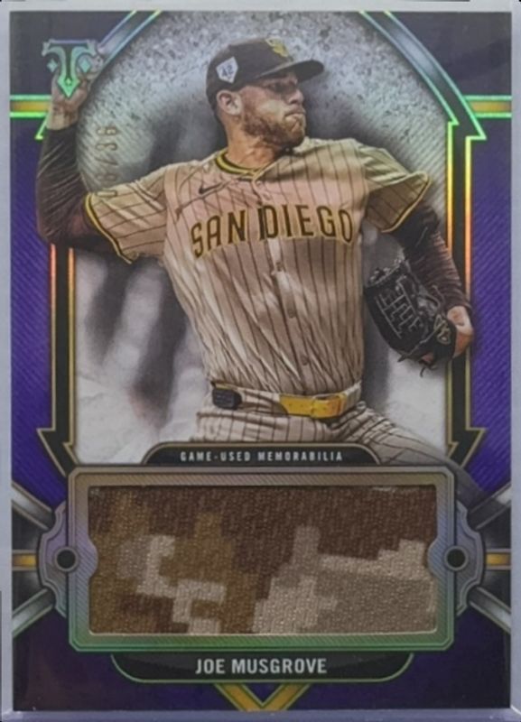 Joe Musgrove 2024 Topps Triple Threads #SJR-JM Single Jumbo Relics - Amethyst /36 RAW