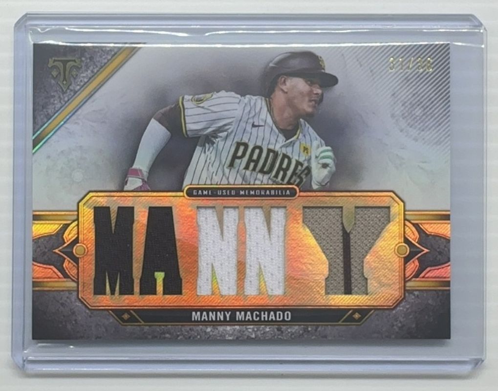 Manny Machado 2024 Topps Triple Threads #TTR-MM1 Relics /36 RAW