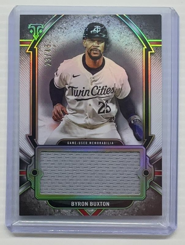 Byron Buxton 2024 Topps Triple Threads #SJR-BBU Single Jumbo Relics /48 RAW