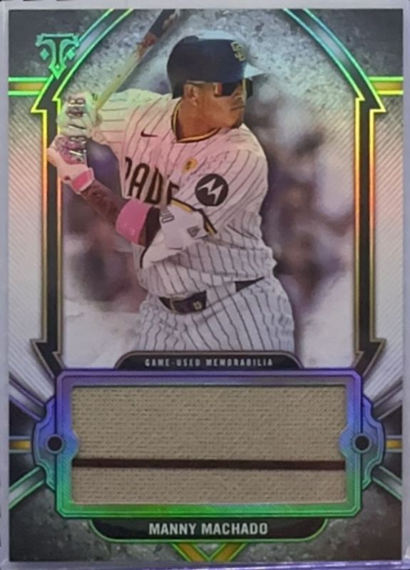 Manny Machado 2024 Topps Triple Threads #SJR-MMA2 Single Jumbo Relics /48 RAW