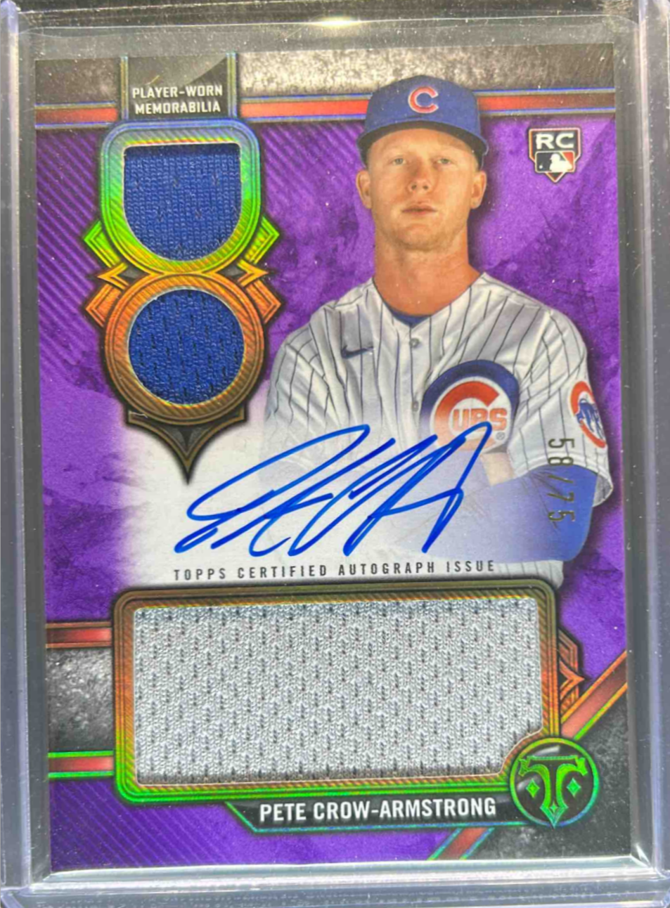 Pete Crow-Armstrong 2024 Topps Triple Threads #RAR-PC Rookie ...