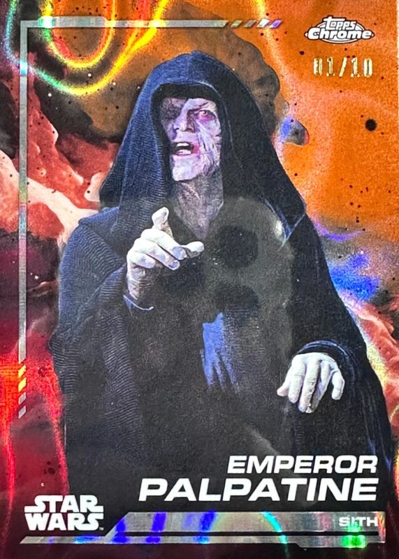 2024 Topps Chrome Star Wars #131 Mustafar Lava Refractor /10