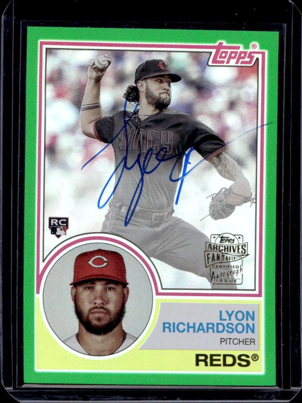 2024 Topps Archives #83FF-LR 1983 Fan Favorites Autographs - Green Foilboard /99