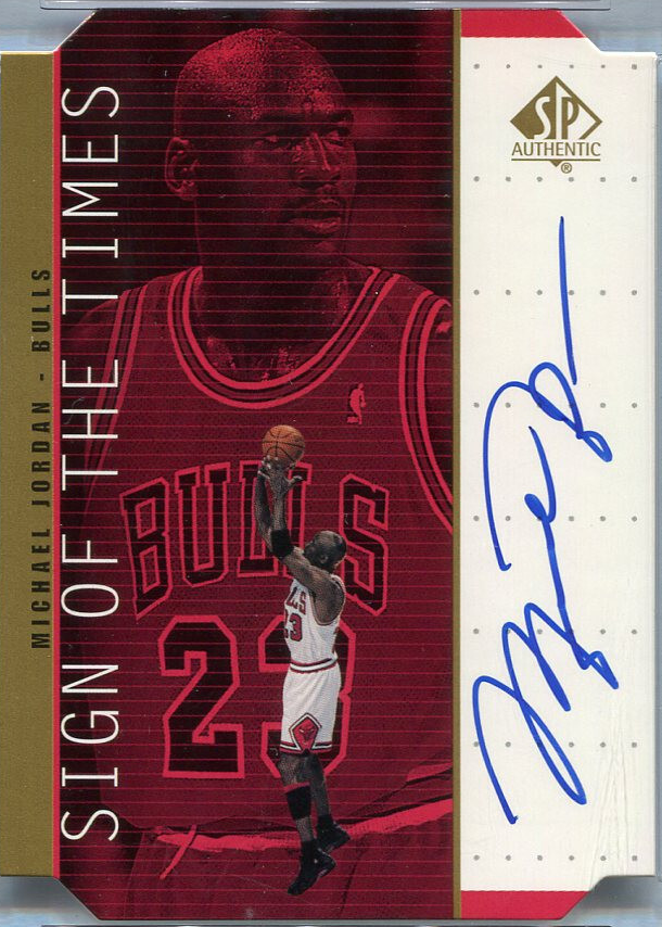 Michael Jordan 1998 SP Authentic #MJ Sign of the Times Autographs ...